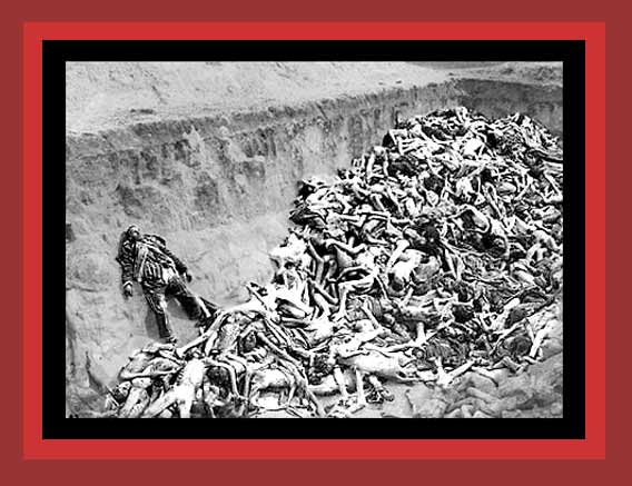 Dead bodies filled mass graves across Europe.